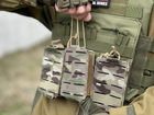 Подсумок под магазин Tactic, тактический армейский подсумок ак одинарный цвет Мультикам (pouch-AK-multicam) - изображение 5