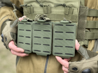 Подсумок под магазин Tactic, тактический армейский подсумок ак одинарный цвет Олива (pouch-AK-olive) - изображение 3