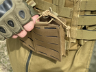 Подсумок под магазин Tactic, тактический армейский подсумок ак одинарный цвет Койот (pouch-AK-coyote) - изображение 3