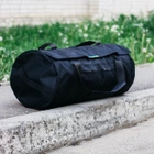 Сумка баул военная, баул армейский Оксфорд черный 100 л тактический баул з клапаном, тактический баул-рюкзак - изображение 8