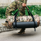 Баул-сумка 100л армійська Cordura мультикам з кріпленням для каремату та саперної лопати. - зображення 4