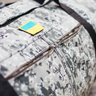 Баул сумка військова, баул армійський Оксфорд піксель 100 л тактичний баул, тактичний баул-рюкзак - зображення 9