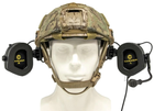 Навушники Earmor M32X MARK3-CT активні, тактичні, шумоподавлюючі, захисні з адаптерами Койот (M32XMARK3-CT) - зображення 7