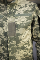 Чоловічий армійський костюм для ЗСУ тактична форма ріп-стоп Україна Піксель 8009 56 розмір - зображення 2