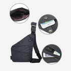 Сумка тактическая через плече WLKR W39-Cross Body мужская, слинг, армейский мини-рюкзак нагрудный Серый - изображение 6