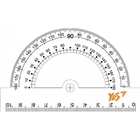 Транспортир с линейкой 10 см YES 370407