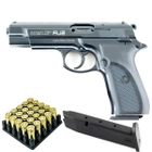 Стартовый пистолет SUR 1607 Black + Патроны 25шт + ДОП магазин. - изображение 1