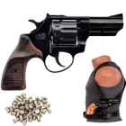 Револьвер под патрон Флобера Profi 3" черный Pocket с Кобурой - изображение 1