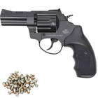 Револьвер под патрон Флобера Stalker 3" zinc чёрная рукоять - зображення 1