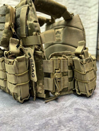 Тактическая плитоноска Asdag с системой быстрого сброса и подсумками / Разгрузочный жилет с системой MOLLE - изображение 5