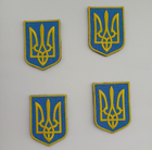 Шеврон Герб України на липучці Safety 4,9 х6, 9 см Жовто-блакитний - зображення 4