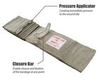 Бандаж компресійний ізраїльського типу Rhino Rescue Emergency Bandage 4 inch 10 см Сірий - зображення 2