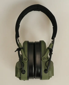 Активные тактические наушники с микрофоном Wosport HD-17-OD GEN 6 Темно-зеленые - изображение 6