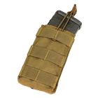 Подсумок для магазина карабина молле Condor Single M4/M16 Open Top Mag Pouch MA18 Coyote Brown