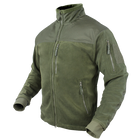Флісова тактична кофта Condor ALPHA Mirco Fleece Jacket 601 Medium, Оліва (Olive) - зображення 1