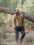 Річний тактичний светр з капюшоном Pentagon PENTATHLON K08023 Medium, Койот (Coyote) - зображення 2