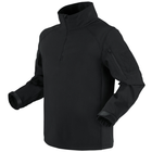 Бойова софтшелл сорочка Condor PATROL QUARTER-ZIP SOFT SHELL 101185 Large, Чорний - зображення 1