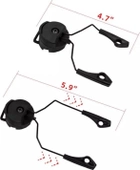 Адаптер ACM Headset Helmet Rail (black) для навушників Howard Leight Impact Sport (ACM-IS-B) - зображення 2