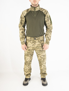 Военный летний костюм (штаны + убакс), рип-стоп пиксель ВСУ, 65/35, олива, размер 50 - изображение 1