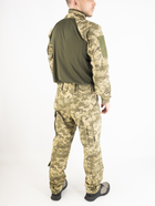 Військовий літній костюм (штани + убакс), ріп-стоп піксель ЗСУ, 65/35, олива, розмір 58 - зображення 3