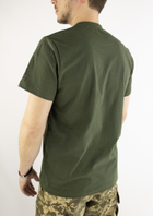 Хлопковая военная футболка олива, 46 - изображение 3