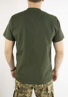 Хлопковая военная футболка олива, 50 - изображение 4