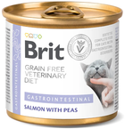 Вологий корм для кішок Brit VD Gastrointestinal з лососем та горохом 200 г