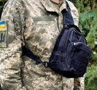 Тактическая армейская сумка M-Tac Patrol наплечная Черный (9017) - изображение 5