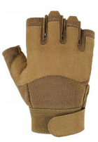 Перчатки тактические без пальцев Mil-Tec Army Fingerless Gloves 12538519 Coyote размер L - изображение 5