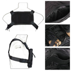 Тактична сумка жилет на груди з системою молле Hawk чорна - зображення 10