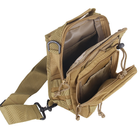 Тактична сумка через плече з системою молле Hawk койот - зображення 6