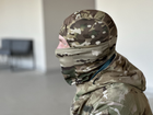 Тактична балаклава маска підшоломник Tactic військова балаклава мультикам (K-5) - зображення 4