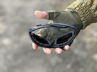 Тактические очки Tactic защитные армейские очки со сменными линзами цвет оправы черный (Daisy C5) - изображение 5