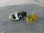 Тактичні окуляри - маска Tactic балістична маска revision tan захисні окуляри зі змінними лінзами колір Олива (mask-olive) - зображення 3