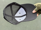 Тактическая кепка Tactic бейсболка с липучкой под шеврон, кепка с лого Каратель Черный (TY-4832-black) - изображение 8
