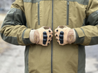 Тактичні безпальні рукавички Tactic армійські рукавички із захистом кістячок розмір XL колір Койот (oakley-coyote-xl) - зображення 2