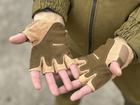 Тактичні безпальні рукавички Tactic армійські рукавички із захистом кістячок розмір L колір Койот (oakley-coyote-L) - зображення 5