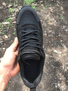 Тактичні літні кросівки сітка колір чорний 37 - изображение 2