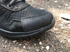 Тактичні літні кросівки сітка колір чорний 37 - изображение 3
