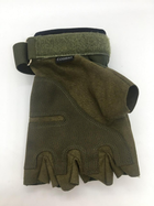 Военные штурмовые перчатки без пальцев Оливка - XL (Kali) - изображение 8