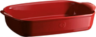 Форма для запекания прямоугольная Emile Henry Ovenware 36,5x23,5 см красная (349652)