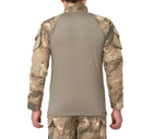 Мужская тактическая боевая рубашка с длинным рукавом для военных и армии ВСУ Бежевый камуфляж L - изображение 3