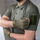 Чоловічі футболки поло з коротким рукавом для військових тактичні Хакі M - зображення 5