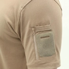 Мужская тактическая футболка поло с коротким рукавом поло для военных с липучками на рукавах Бежевый L - изображение 3