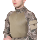 Мужская тактическая рубашка с длинным рукавом военная для армии ВСУ Хаки камуфляж XXL - изображение 4
