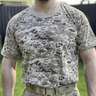 Мужская тактическая футболка армейская хлопковая для ВСУ с коротким рукавом Пиксель L - изображение 5