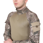 Мужская тактическая рубашка с длинным рукавом военная для армии ВСУ Хаки камуфляж L - изображение 4