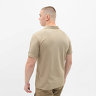 Мужская тактическая футболка поло с коротким рукавом поло для военных с липучками на рукавах Бежевый M - изображение 5