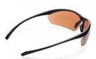Защитные тактические очки Global Vision баллистические открытые стрелковые очки LIEUTENANT коричневые (1ЛЕИТ-40) - изображение 5
