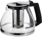 Чайник стеклянный заварочный Ofenbach 1300мл со съемным ситечком (0613m) (NB-100613M)